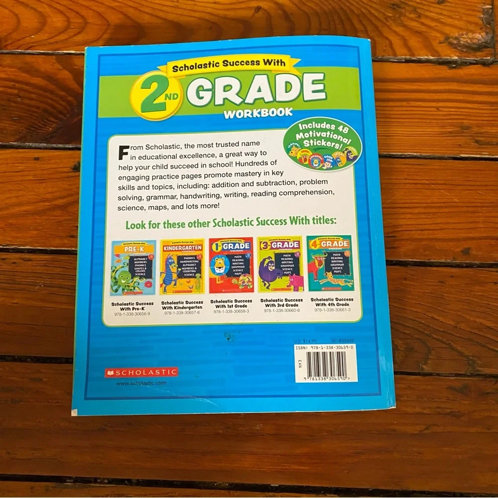 🧩 3/$20 Scholastic 2nd Grade Woorkbook